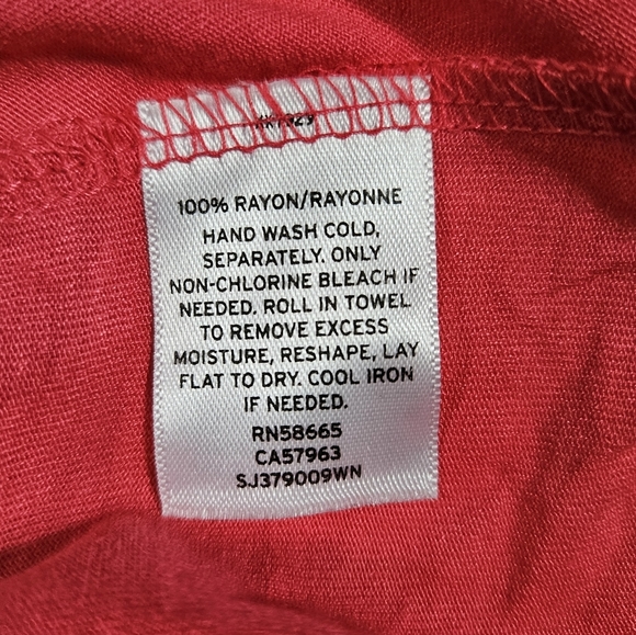 Sejour Hot Pink Tunic Blouse Sz 2X Wide Ruffle Sleeves Pullover Top Shirt Casual - Picture 9 of 11